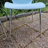 Vico Magistretti (1920-2006) for Kartell - Series of 4 chairs - Maui model - Sky blue color