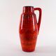 Vase en céramique rouge, design allemand, années 1960, fabriqué en Allemagne de l'Ouest.