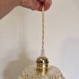 Amber diamond pendant light