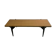 Large 1950s modernist coffee table – sculptural black base