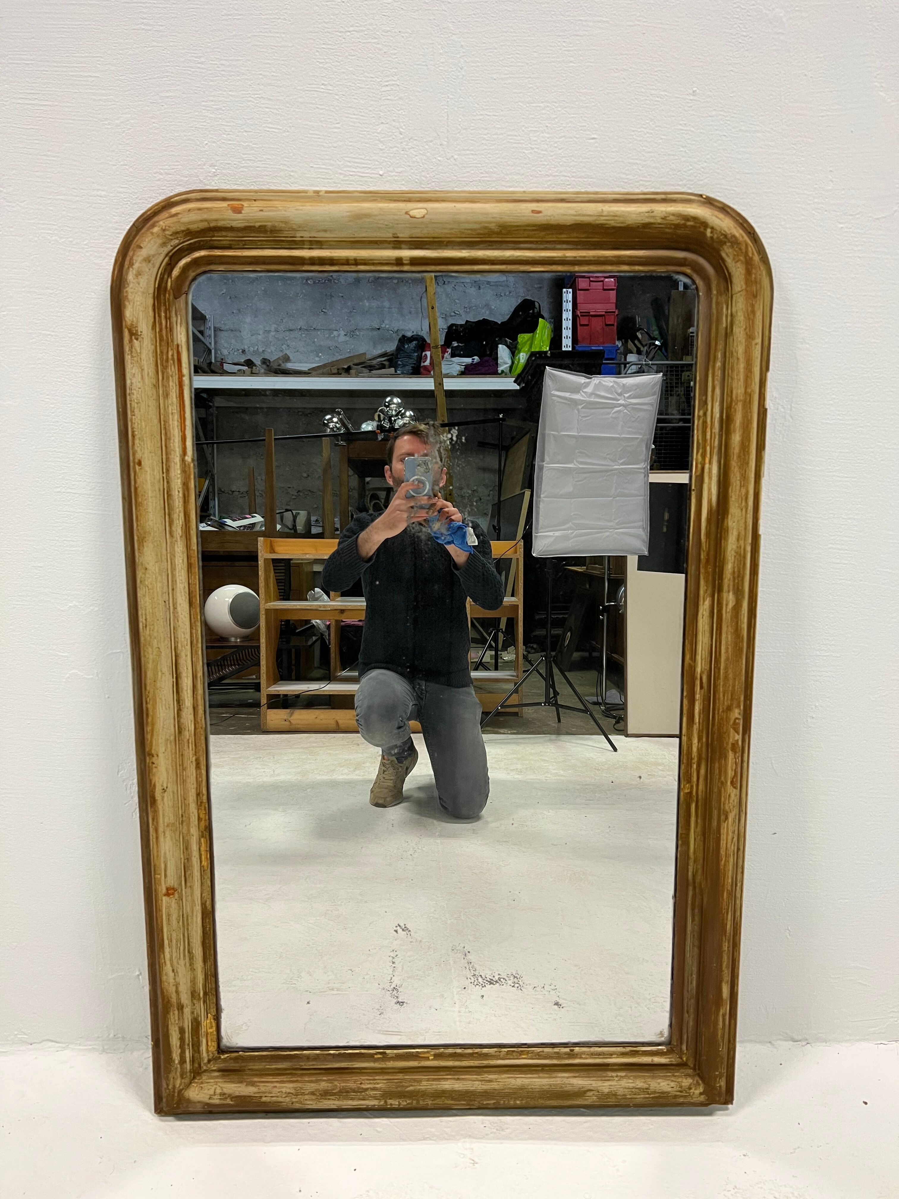 Louis Philippe mirror 108 X 66 cm, XIXth