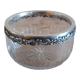 Finger rinse cup in cut crystal and solid silver