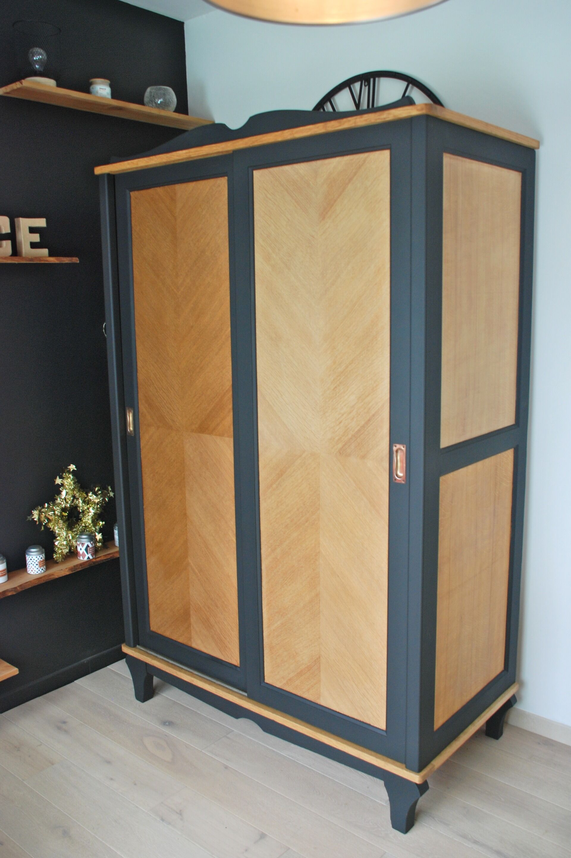 60s sliding door cabinet