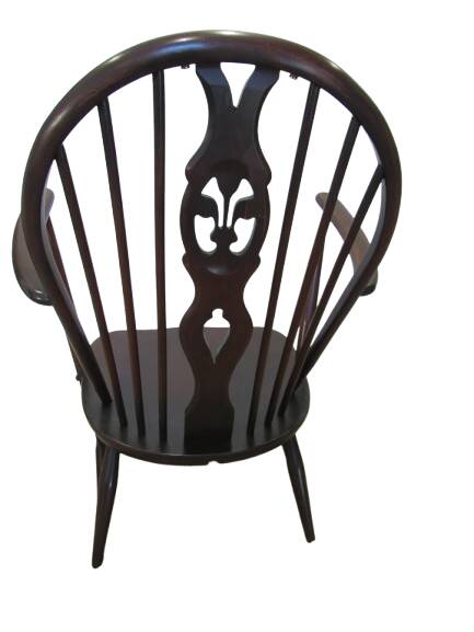 Authentic English Ercol Fleur De Lys Tub Chairs C.1960s