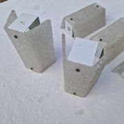 5 perspex wall lights, 1960s-70s