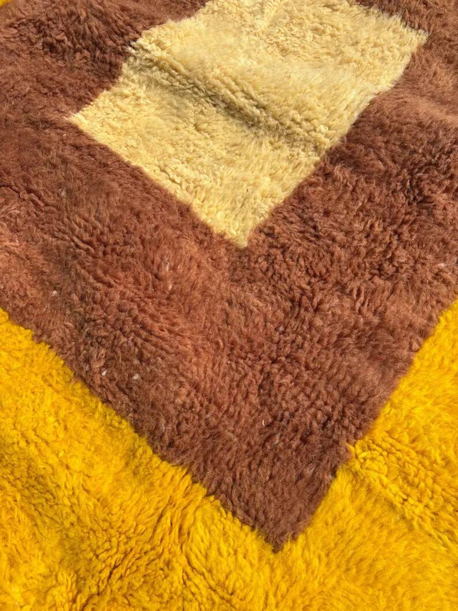 Moroccan Mrirt rug in luxury wool 200x250 cm - Handmade modern Berber rug - Wool rug for indoors