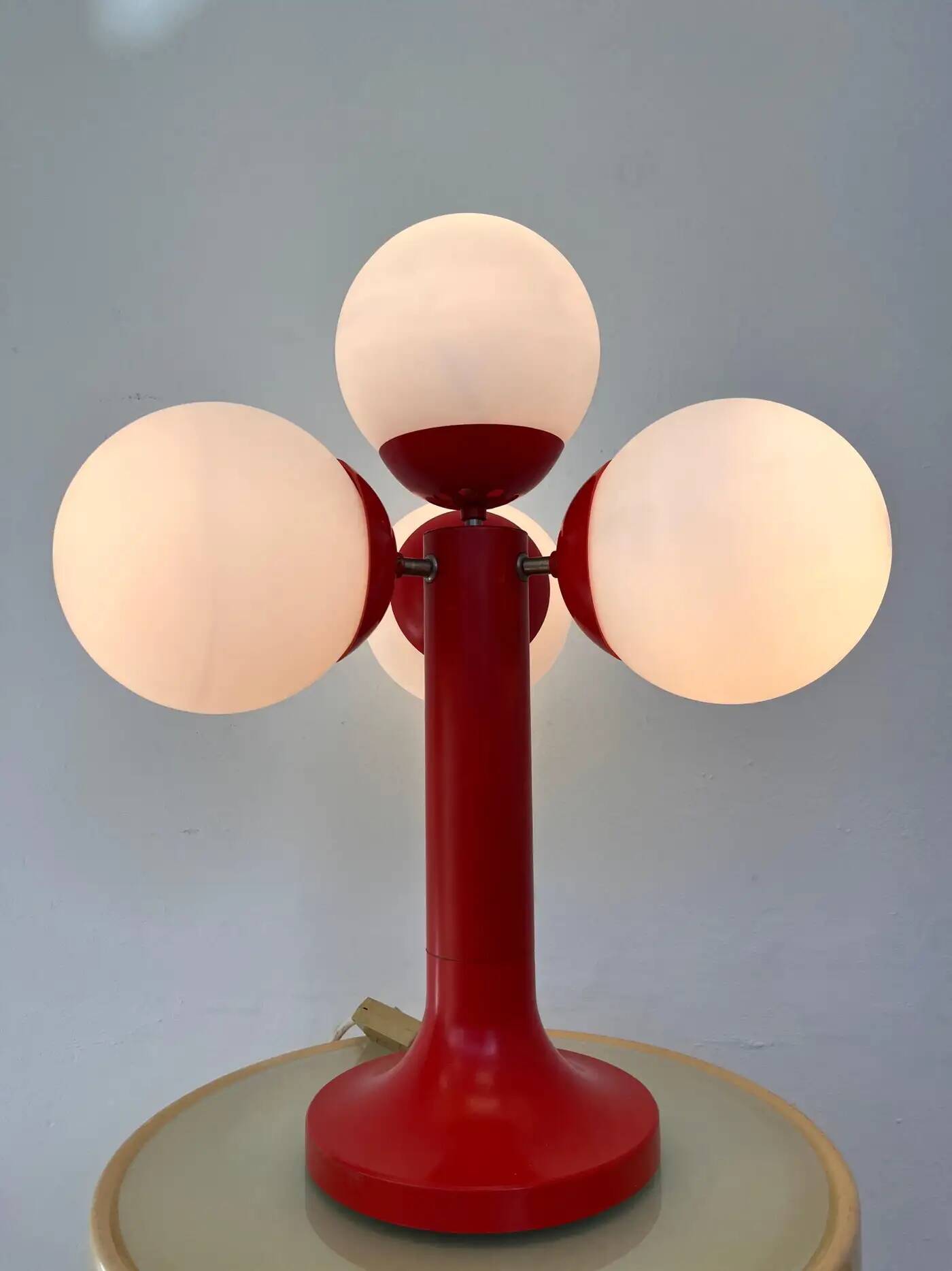 XL midcentury Space Age table lamp, Sputnik or Atom, 1970s - Germany