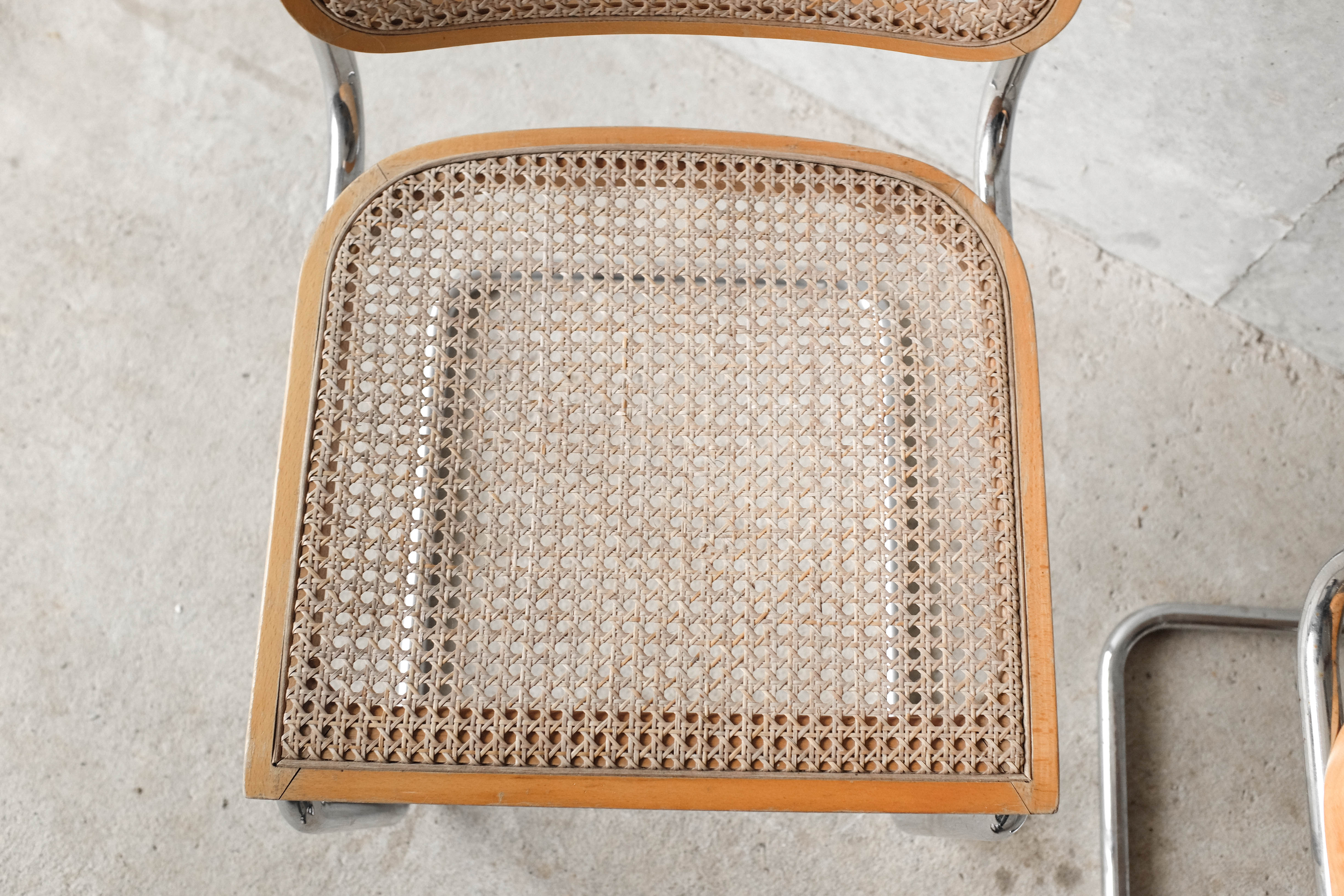 Pair of Cesca B32 chairs by Marcel Breuer