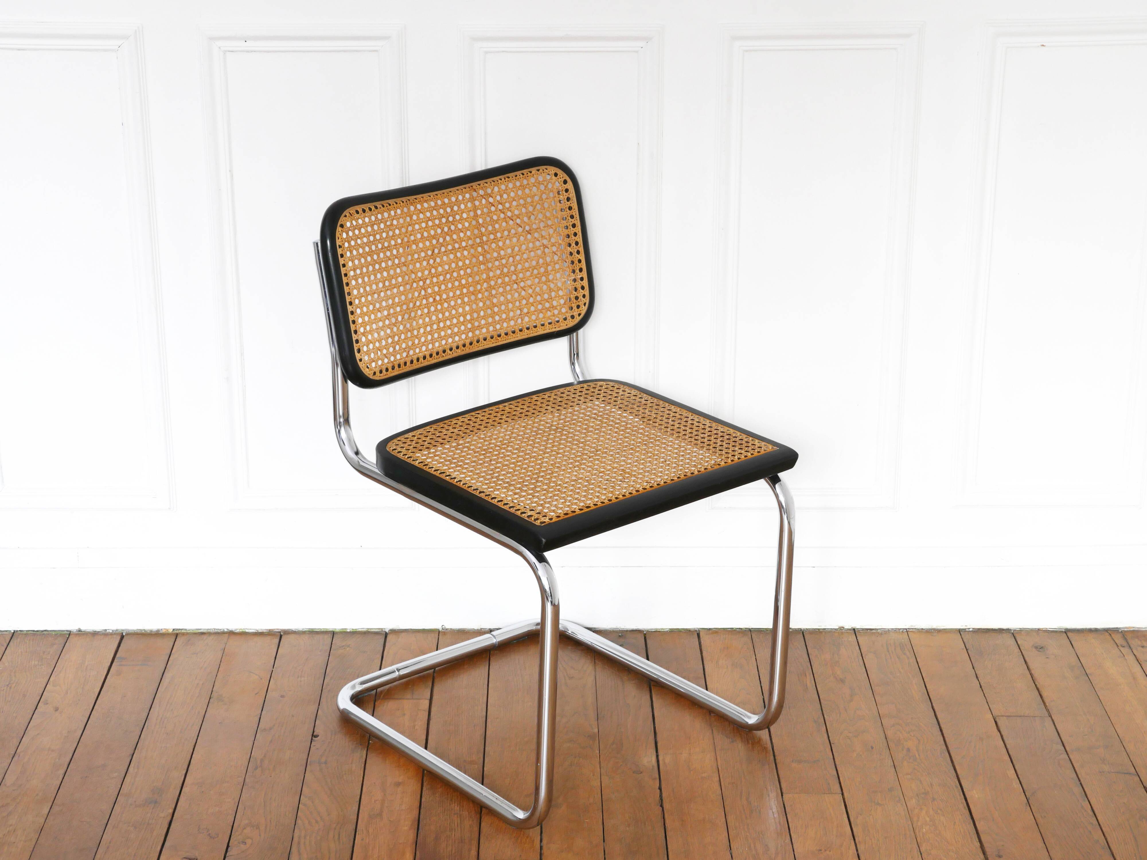 Chair Cesca B32 Marcel Breuer Made in Italy - Sitting cannage redone