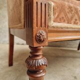 Antique sofa seat classic hall bench old pink