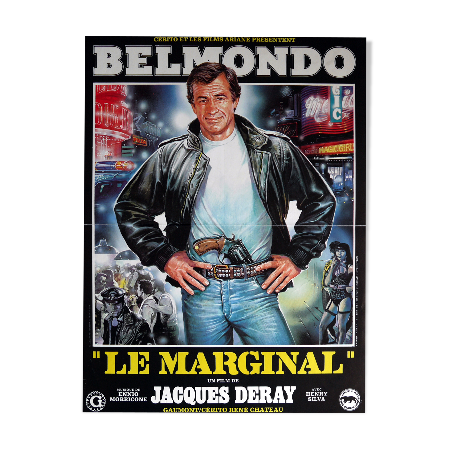 Original movie poster "The Marginal" Belmondo
