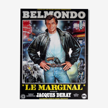 Affiche cinéma originale "Le marginal" Belmondo