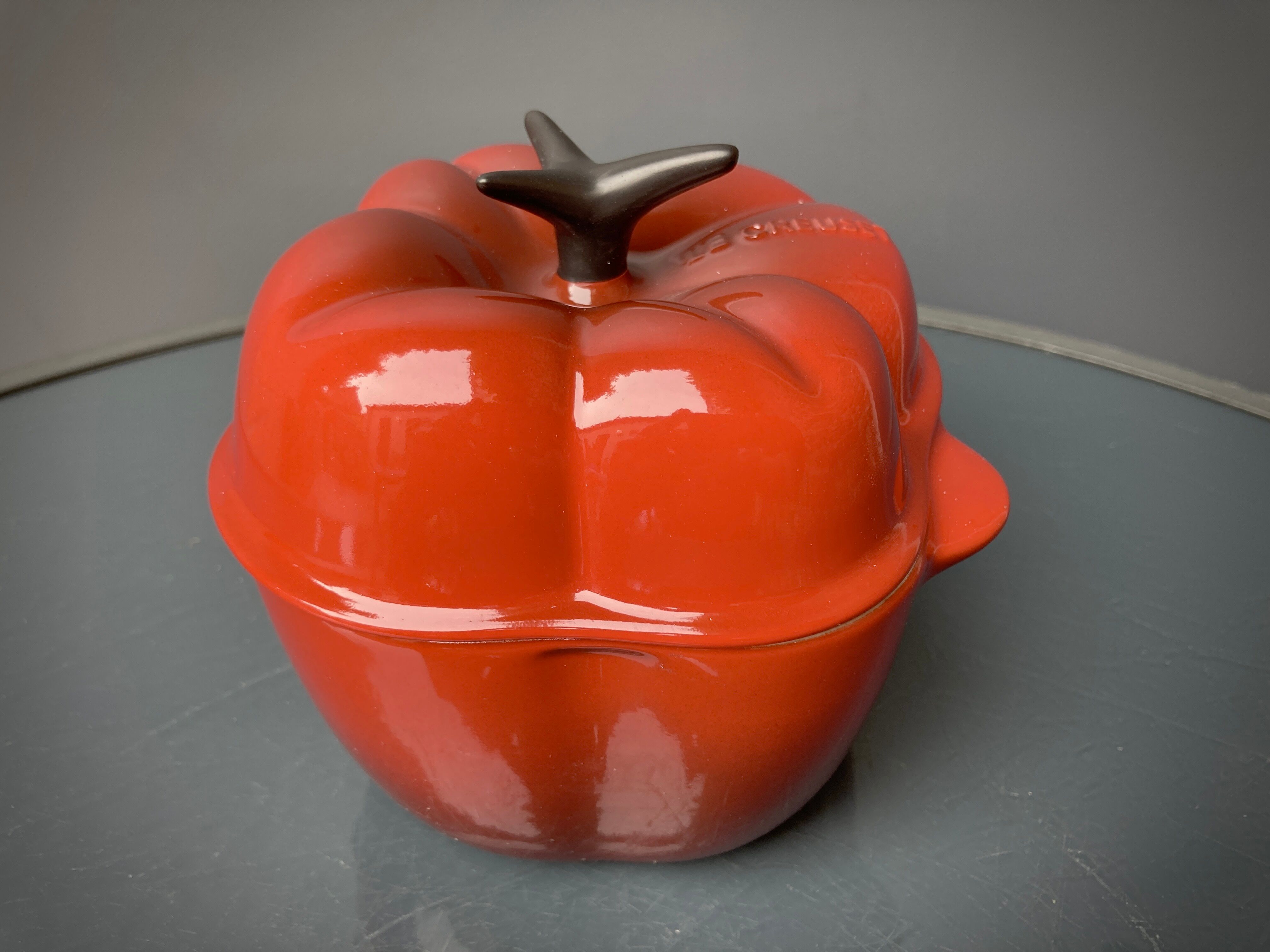 Four Le Creuset ceramic casseroles