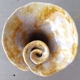 Rolled ceramic vase