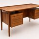 Bureau d'écriture vintage danois en teck par Peter Løvig Nielsen pour Løvig, années 1960