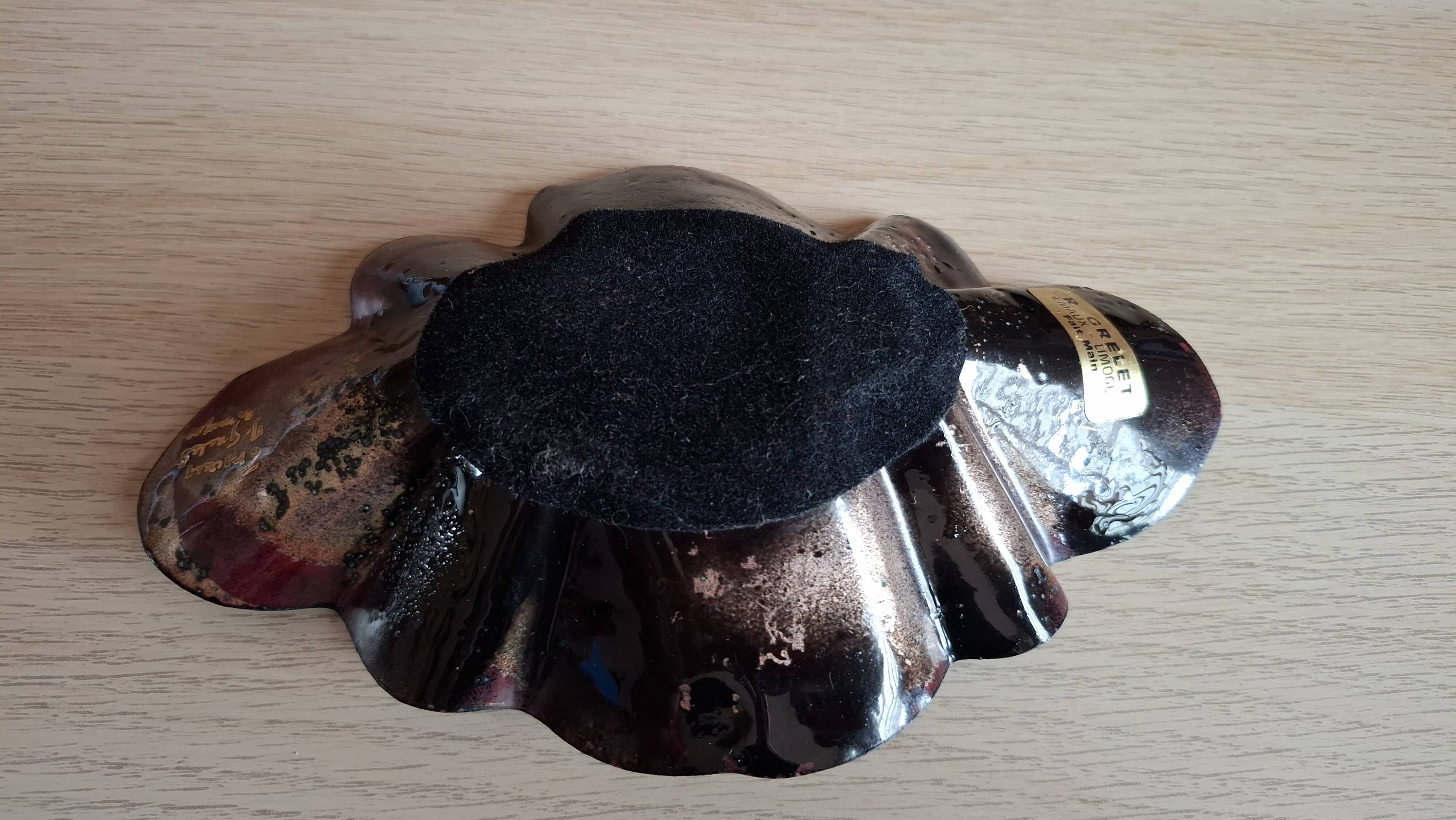 Limoges enamel trinket dish