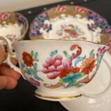 Set 6 cups and ss cups English porcelain mid-nineteenth