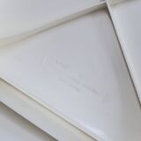 1970s Kartell Model 4875 chair by Carlo Bartoli white color, one piece