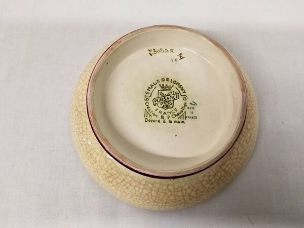 Plat rond / Coupe en émaux de Longwy