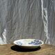 Small deep Gien earthenware plate with blue landscape motif D21.5
