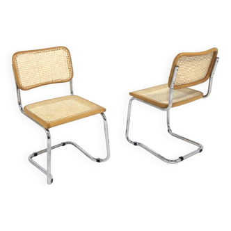 Set of 2  chairs Breuer style , Italy 1990