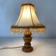 Retro wood and pearl lamp