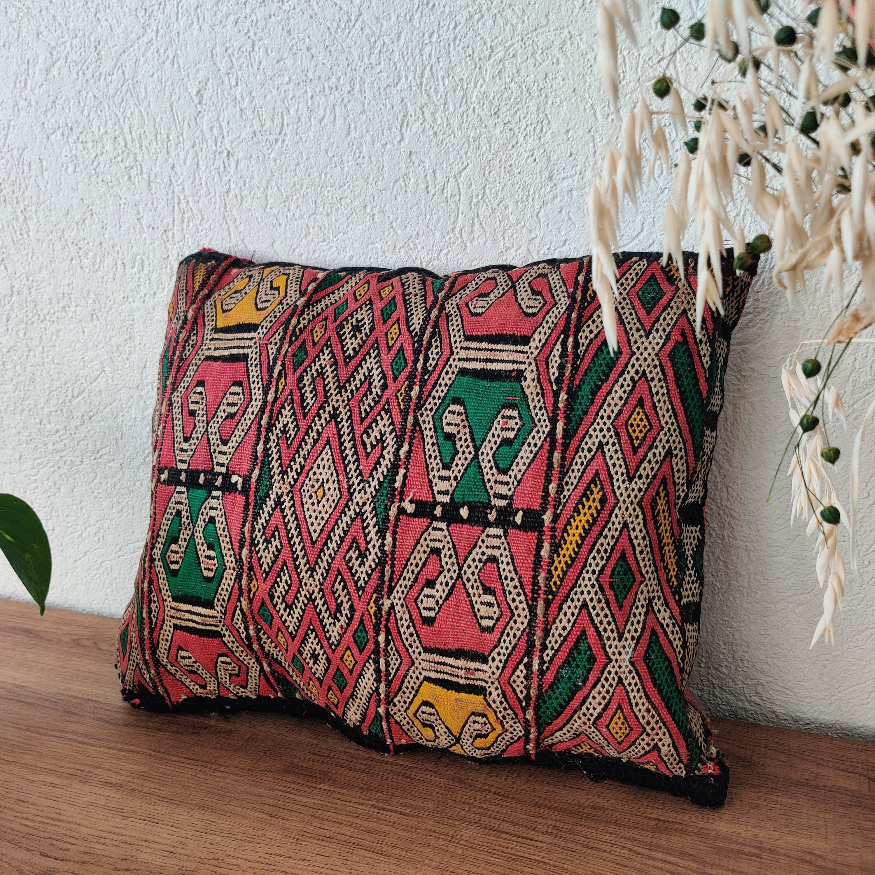 Vintage Moroccan Kilim Berber Cushion
