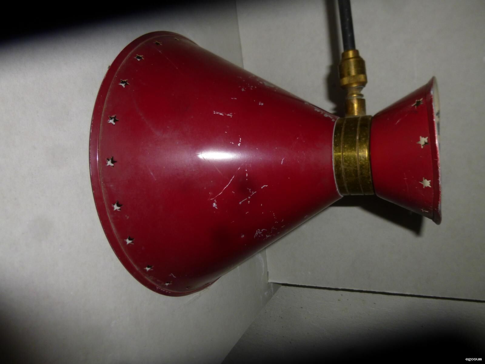 Lamp stem diabolo René Mathieu to Lunel 1950