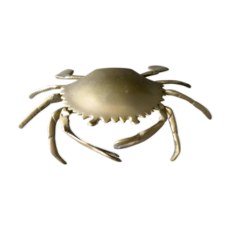 Ashtray crab brass of 60/70 years