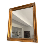 Antique Rectangular Carved Wooden Wall Mirror Louis XV XVI