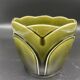 Slip planter, pair, art nouveau, de bruyn earthenware, signed, numbered, fives, lille