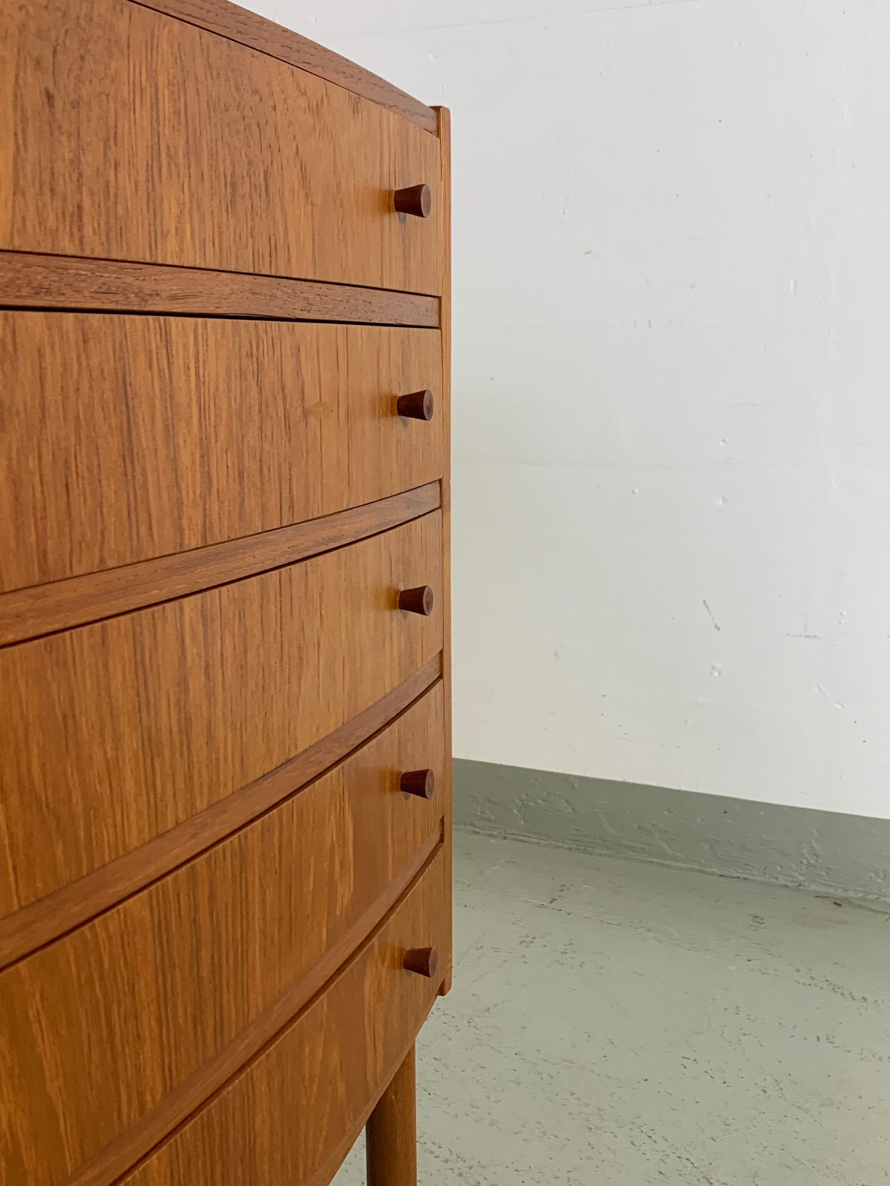MidCentury Teak chest of drawers Denmark 1960s