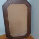 Octagonal mirror 58 x 38 moulded wood frame