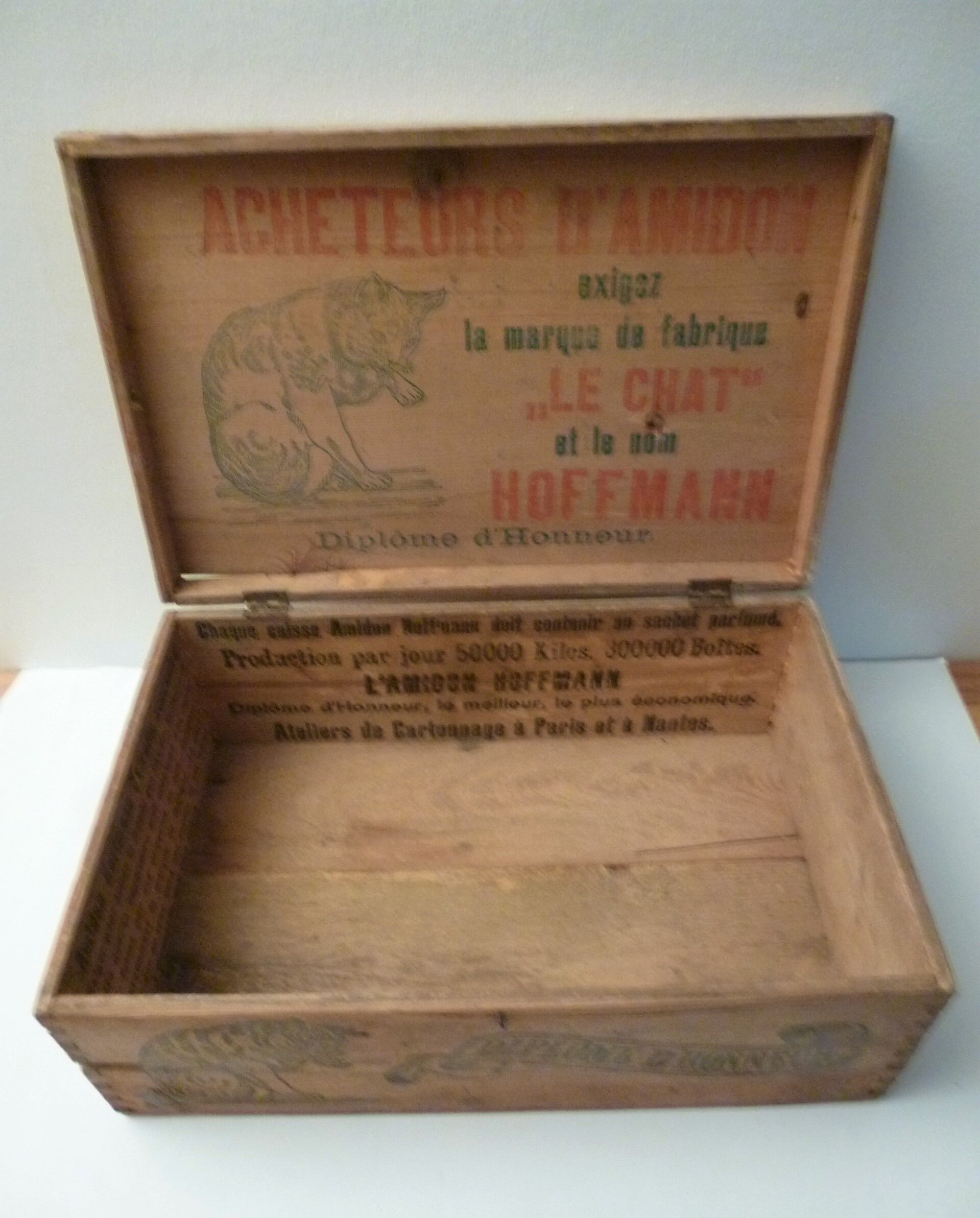 old hoffmann cat starch box