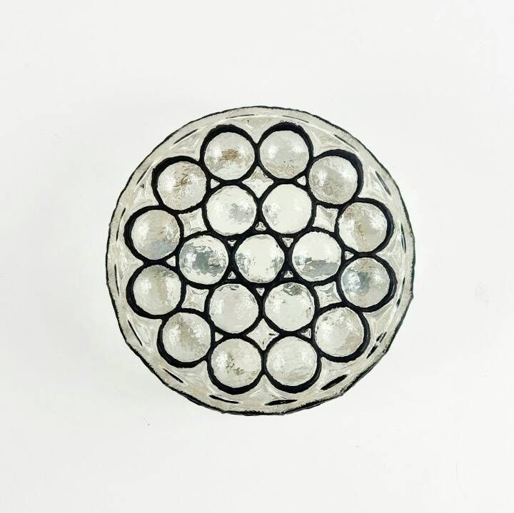 Mid-Century Modern Glass Wall Light from Limburg, Germany, 1960s/1970s