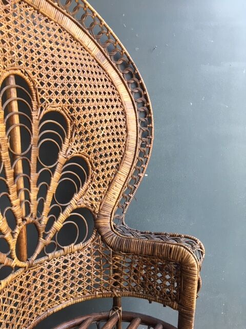 Rattan armchair emmanuelle