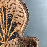 Rattan armchair emmanuelle