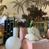 Large floor ball lamp