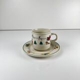 Set of 4 Christmas coffee/tea cups, 1980