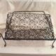 Hand wrought iron magazine rack 1950s collector vintage