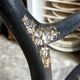 Napoleon III chair in black wood, mother-of-pearl and caning no. 1