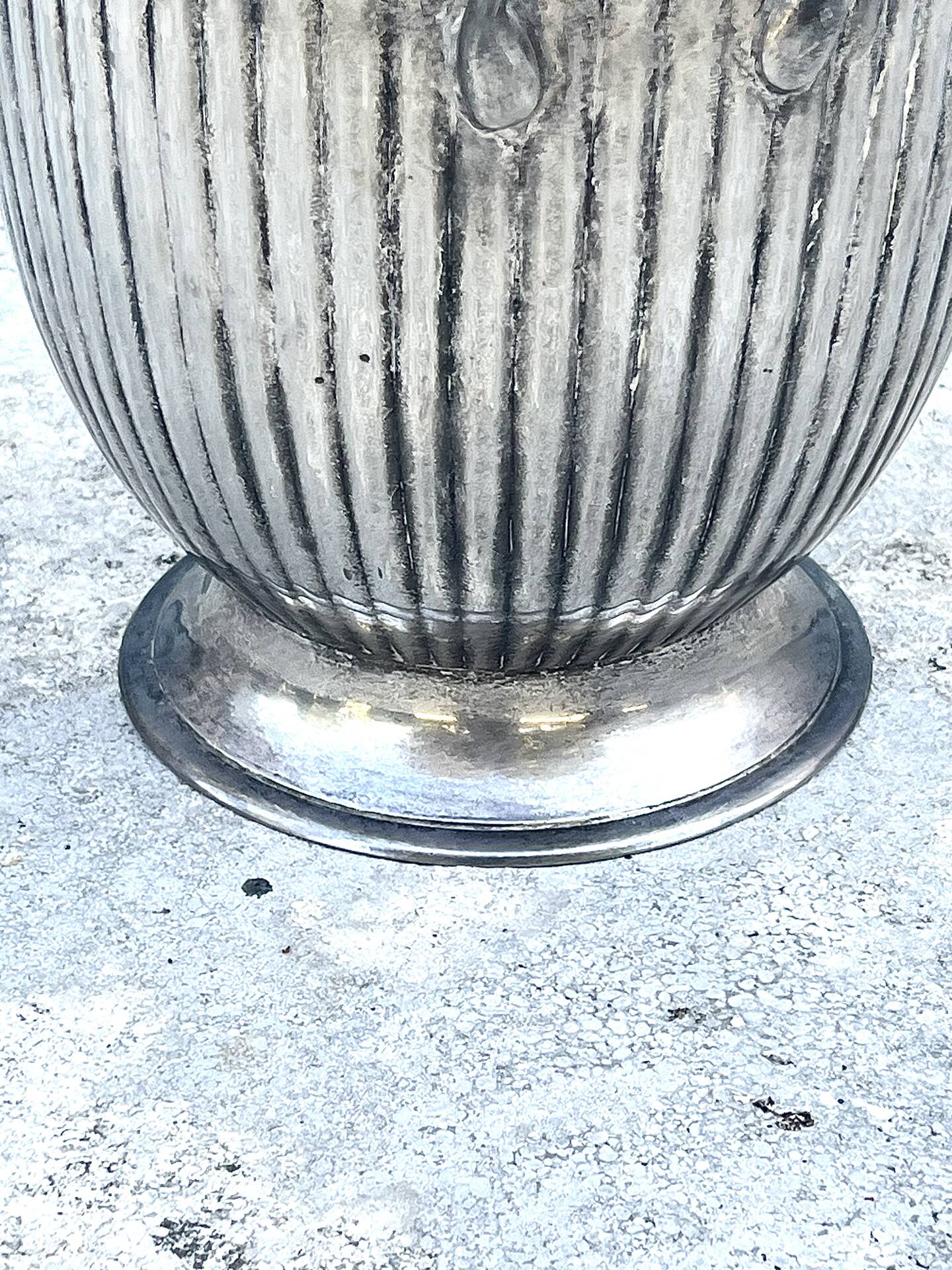 Silver Plated Champagne Bucket – Italian Empire Style Wine Cooler