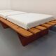 Pair of vintage  Perriand style  pine benches