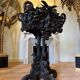 Carved wooden jardinière, Black Forest work, 19th century.