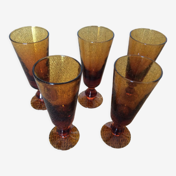 6 verres bullés