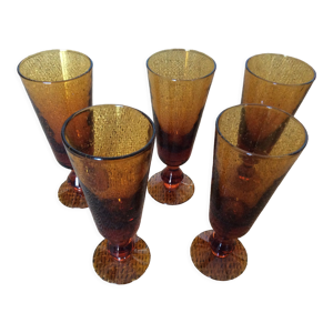 6 verres bullés