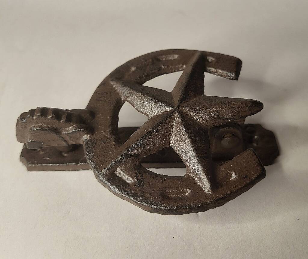 Vintage Cast Iron Door Knocker Horseshoe Shaped