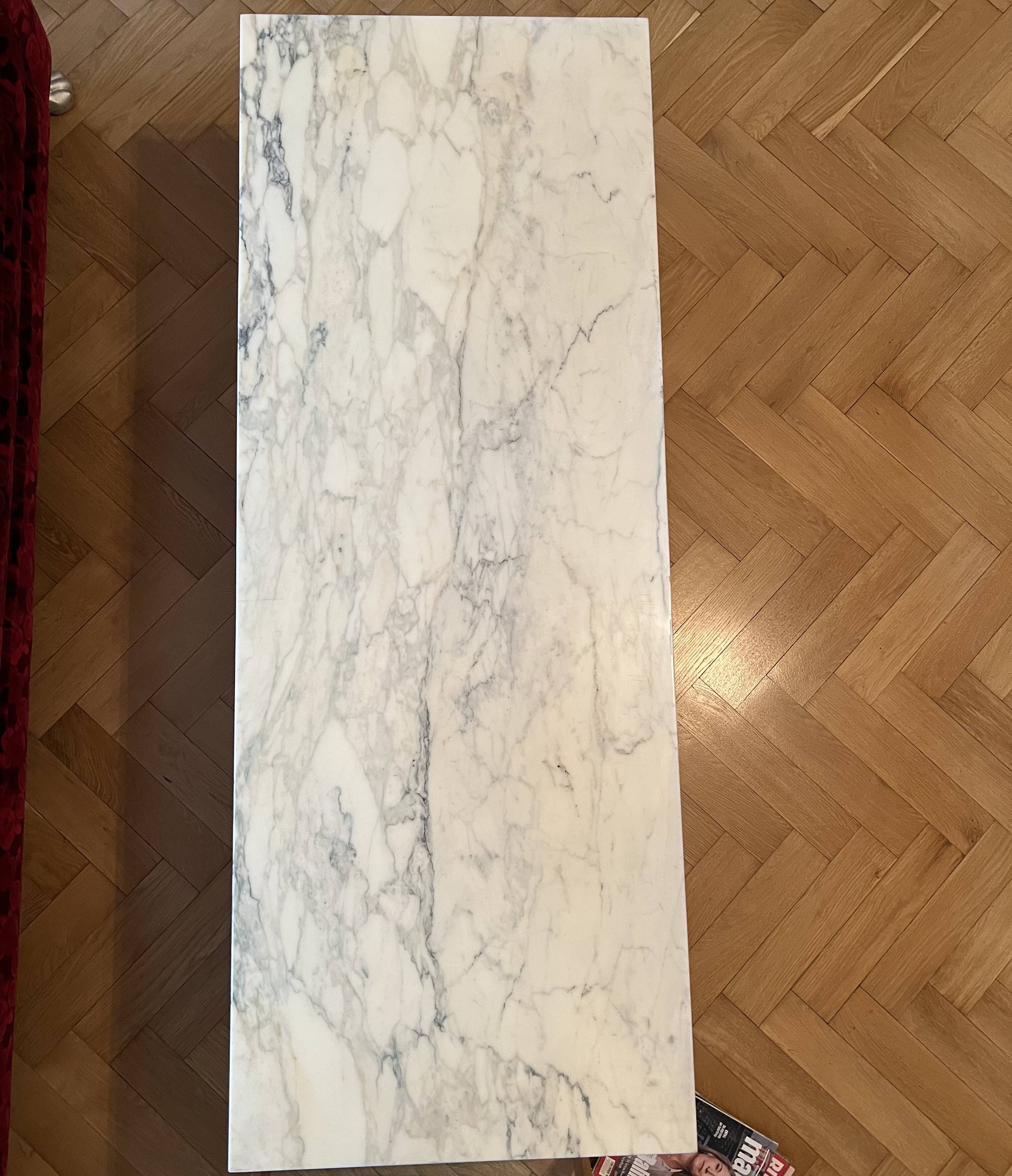 Mid-century style Carrara marble table