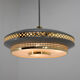 Space Age Metal Pendant by LUDIB Bratislava, Czechoslovakia, 1960's