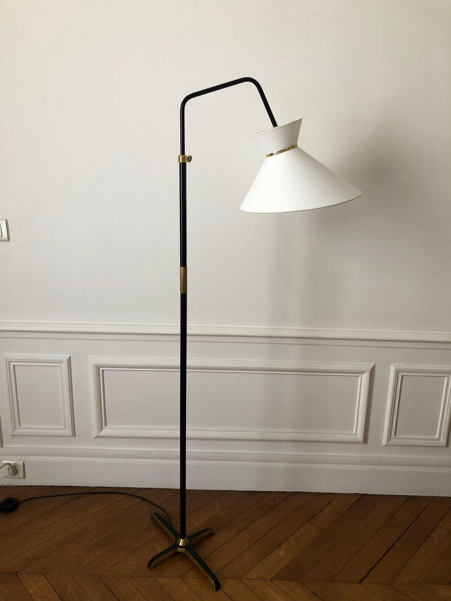 lampadaire e-reader mounts drop diabolo 1950 - 1960